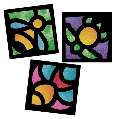 Cardboard Junior Stained Glass Frames - Pack of 24