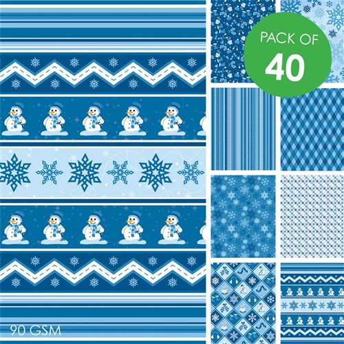 Winter Craft Paper - Pack of 40