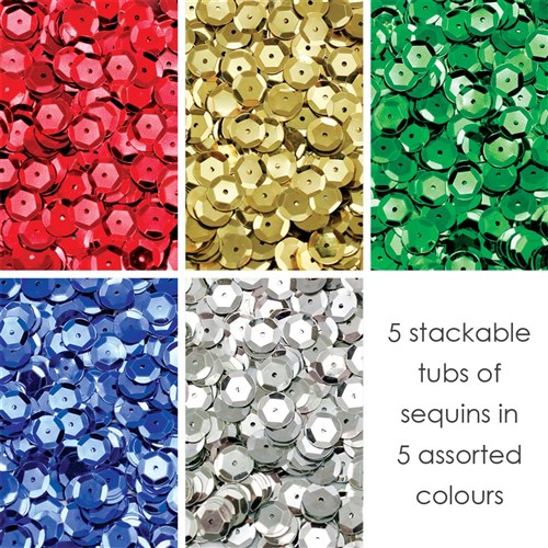 Cup Sequins - Assorted - Approx. 120g