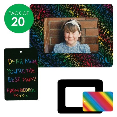 Scratch Board Frames - Pack of 20