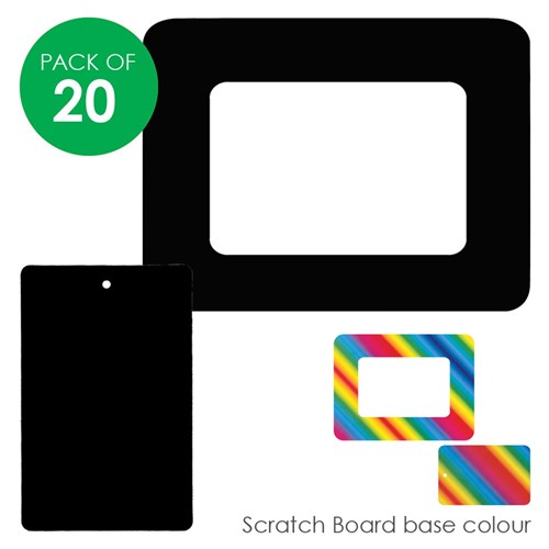 Scratch Board Frames - Pack of 20