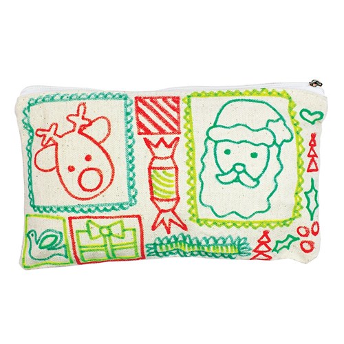 Cotton Pencil Cases - Pack of 6