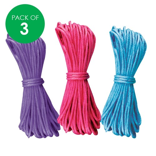 Waxed Thread - Bright - Pack of 3