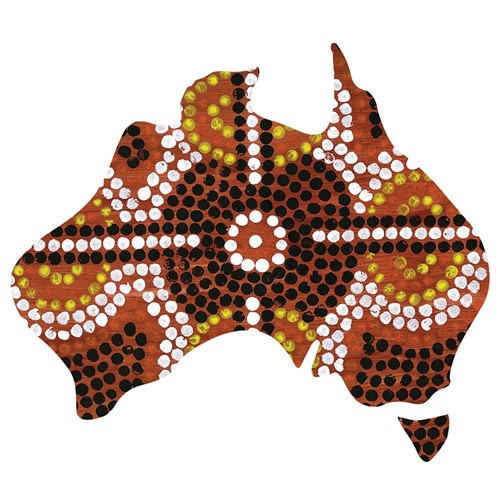 Wooden Australia Shape - Large