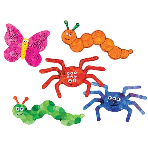 Wooden Minibeast Shapes - Pack of 20