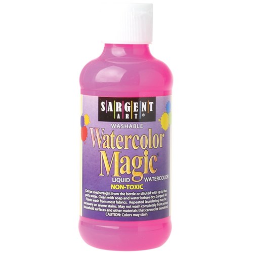 Watercolor Magic Fluorescent Liquid Watercolour - Pink - 225ml