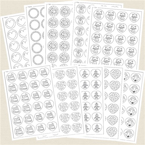 Fun Key Tag Blackline Masters - Pack of 10