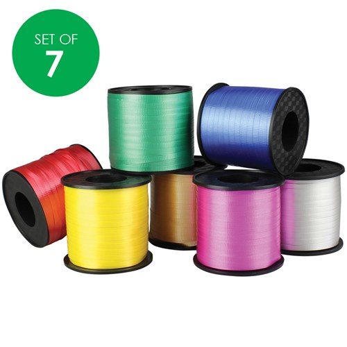 Curling Ribbon - 460 Metres - Set of 7 Colours