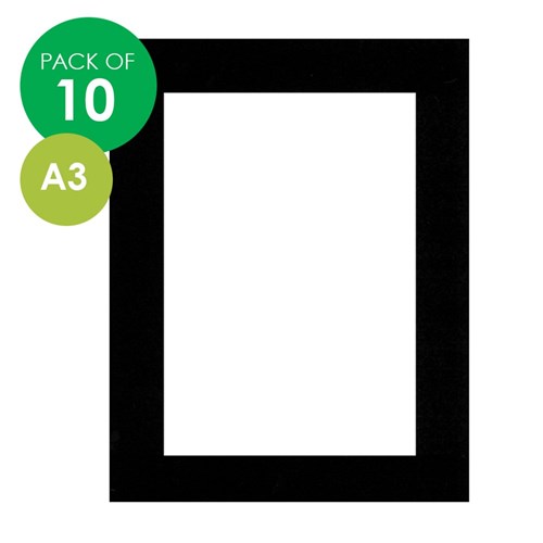 Pre-Cut Mounts - A3 - Pack of 10