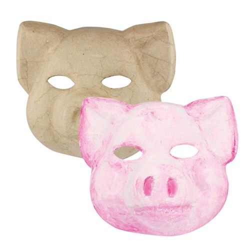 Papier Mache Pig Mask