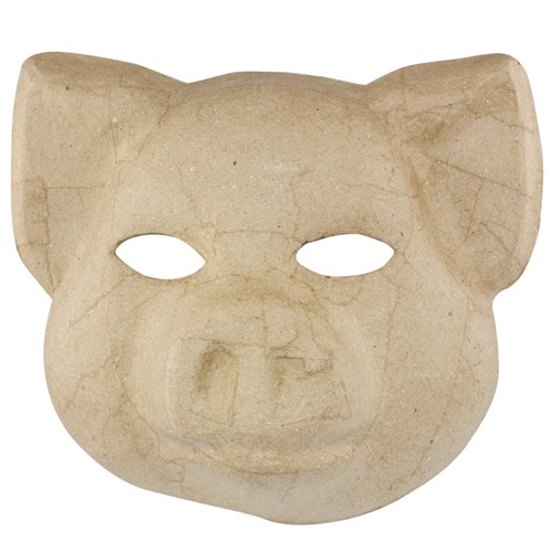 Papier Mache Pig Mask
