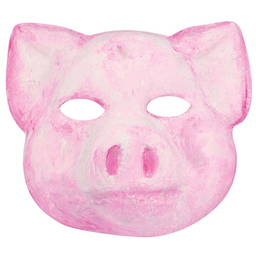 Papier Mache Pig Mask