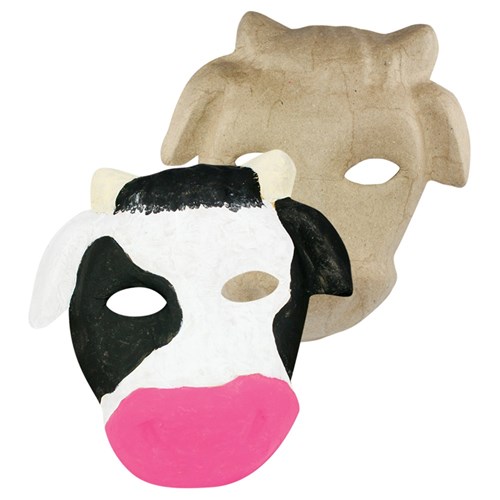 Papier Mache Cow Mask