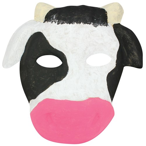 Papier Mache Cow Mask
