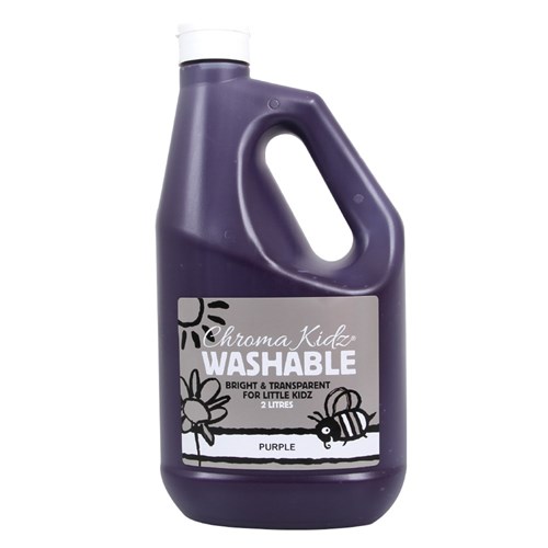 Chroma Kidz Washable Paint - Purple - 2 Litres