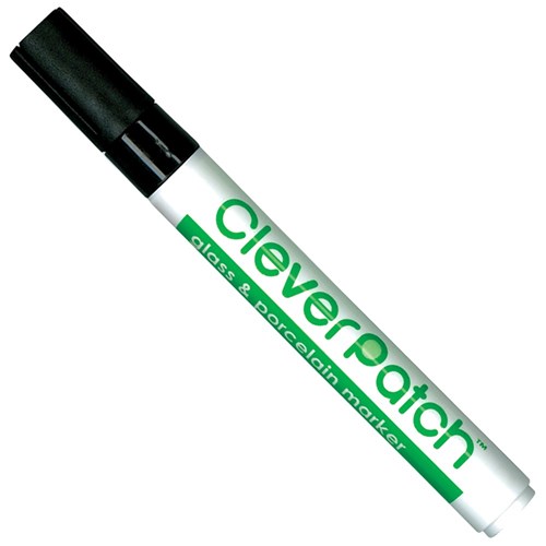 CleverPatch Glass & Porcelain Marker - Black