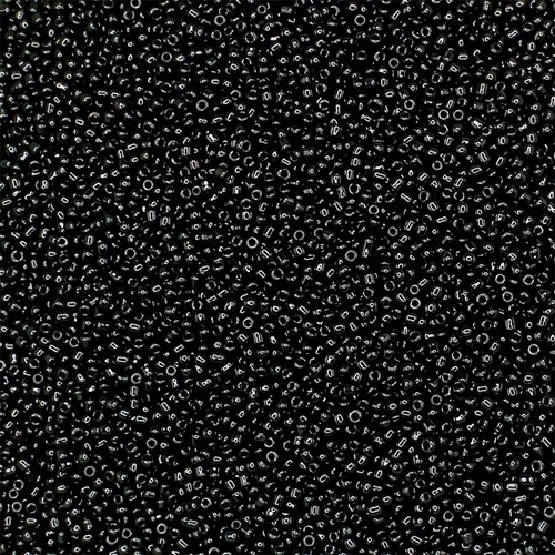 Seed Beads - Black - 50g Pack