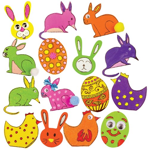 Easter Wooden Shapes Bumper Pack