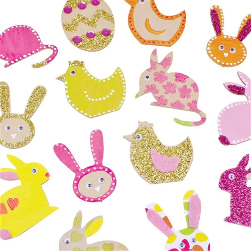 Easter Wooden Shapes Bumper Pack