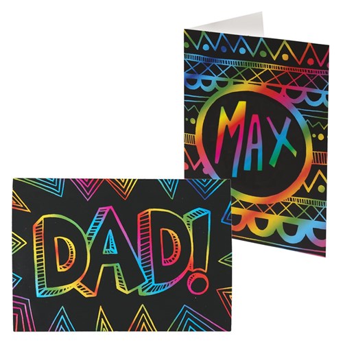 Scratch Board Greeting Cards - Pack of 20