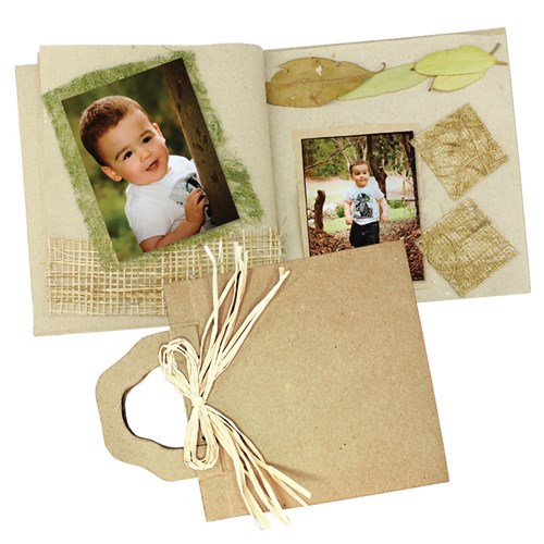 Papier Mache Scrapbook with Handle