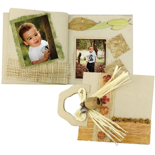 Papier Mache Scrapbook with Handle