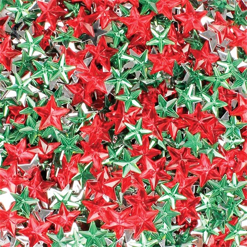 Christmas Star Rhinestones - 100g Pack