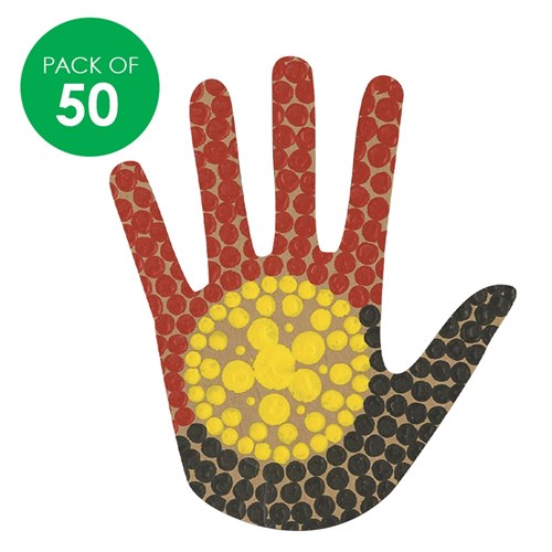 Cardboard Hands - Brown - Pack of 50