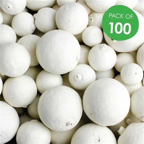 Paper Balls - Assorted Sizes - Pack of 100