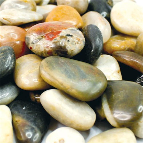 Polished Pebbles - Assorted - 1kg Pack