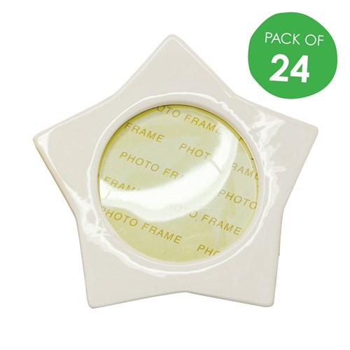 Porcelain Star Frame - Pack of 24