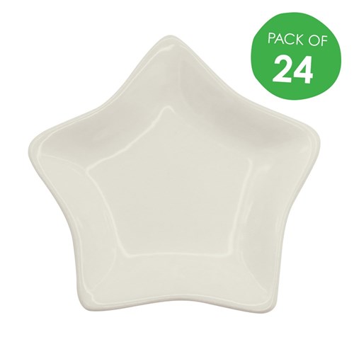 Porcelain Star Dish - Pack of 24