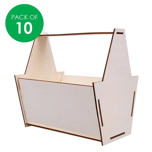 Wooden Tool Boxes - Pack of 10