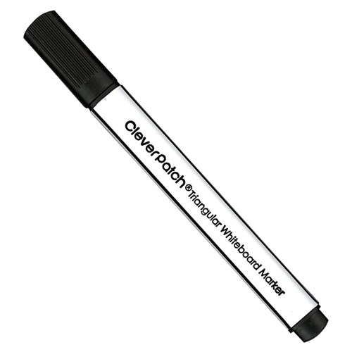 CleverPatch Triangular Whiteboard Marker - Black - Pack of 72