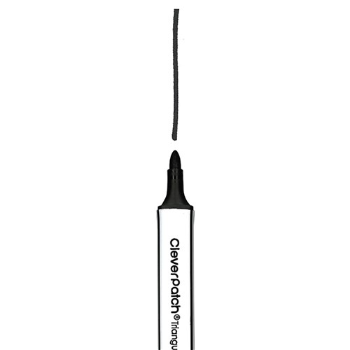 CleverPatch Triangular Whiteboard Marker - Black - Each