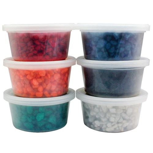 Coloured Gravel - Pack of 6 Tubs