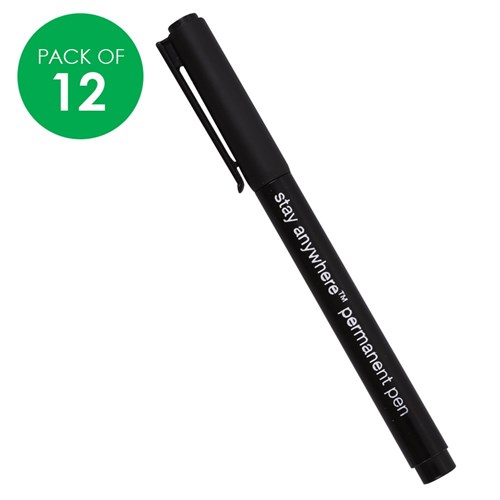 Micador Stay Anywhere Permanent Pens - Pack of 12