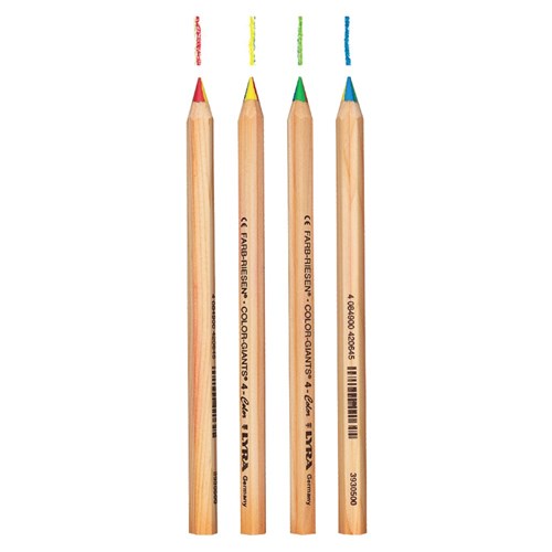 Lyra Color-Giants 4-Colour Pencils - Pack of 36