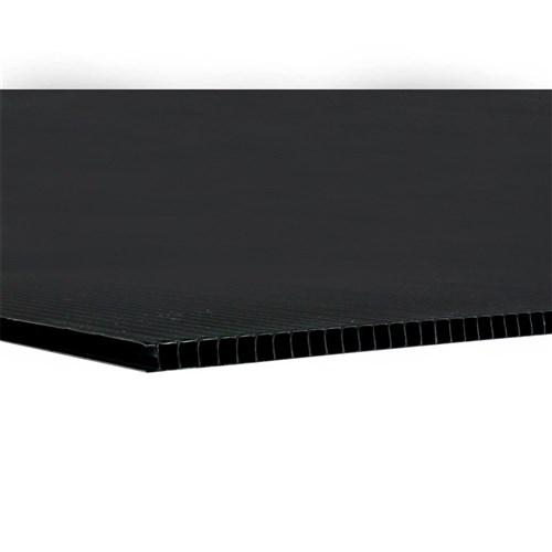 Quill Coreflute PVC Board Black - 500 x 770mm - Pack of 5