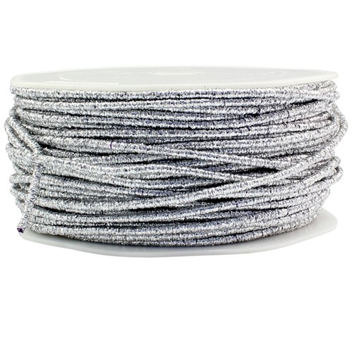 Metallic Wire Cord - Silver - 25 Metres