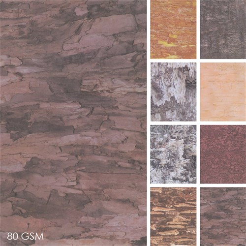 Bark Pattern Paper - Pack of 40