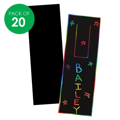 Scratch Board Bookmarks - Pack of 20