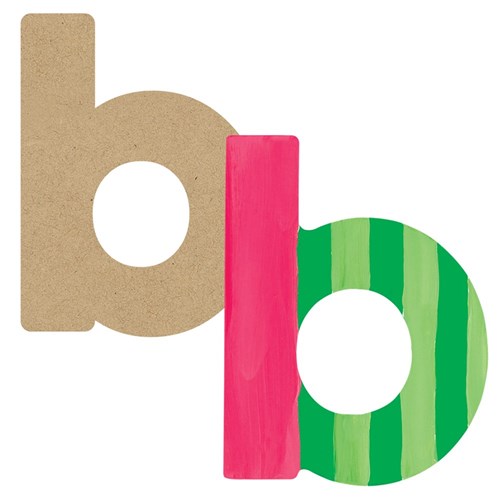 3D Wooden Letter - Lowercase - b