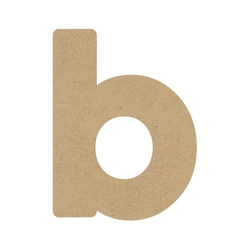 3D Wooden Letter - Lowercase - b