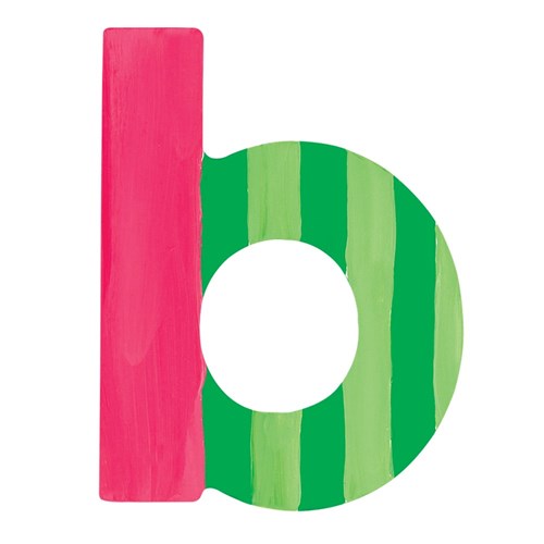 3D Wooden Letter - Lowercase - b