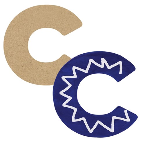 3D Wooden Letter - Lowercase - c