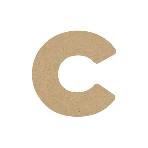 3D Wooden Letter - Lowercase - c
