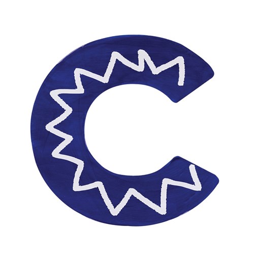 3D Wooden Letter - Lowercase - c