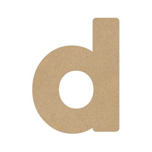 3D Wooden Letter - Lowercase - d
