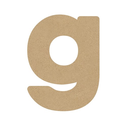 3D Wooden Letter - Lowercase - g